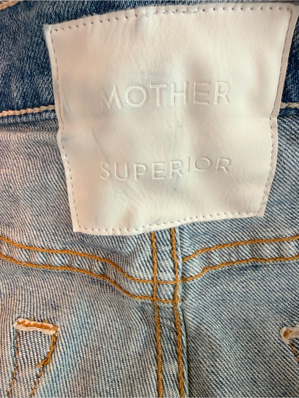 MOTHER Tomcat Straight-Leg Distressed Jeans (Size 29 - runs small) - Picture 15 of 16